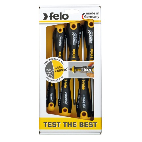 Felo Juego de destornilladores ERGONIC punta Torx 6-pcs. T 10 - T 40